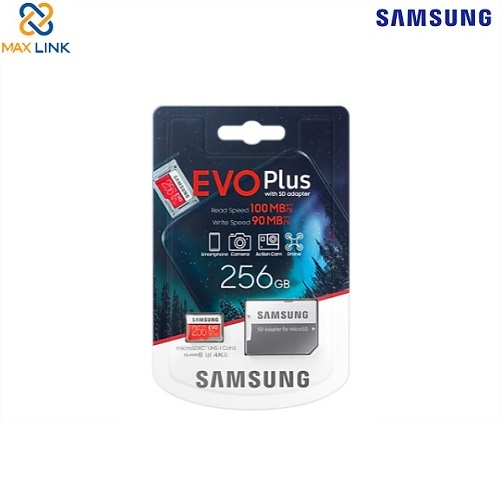 Thẻ nhớ MicroSD Samsung Evo plus - 256GB MB-MC256HA/APC Thẻ nhớ MicroSD Samsung Evo plus - 256GB MB-MC256HA/APC