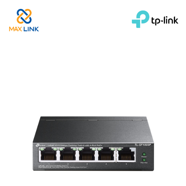 Thiết bị chuyển mạch TP-Link Switch TL-SF1005P Thiết bị chuyển mạch TP-Link Switch TL-SF1005P