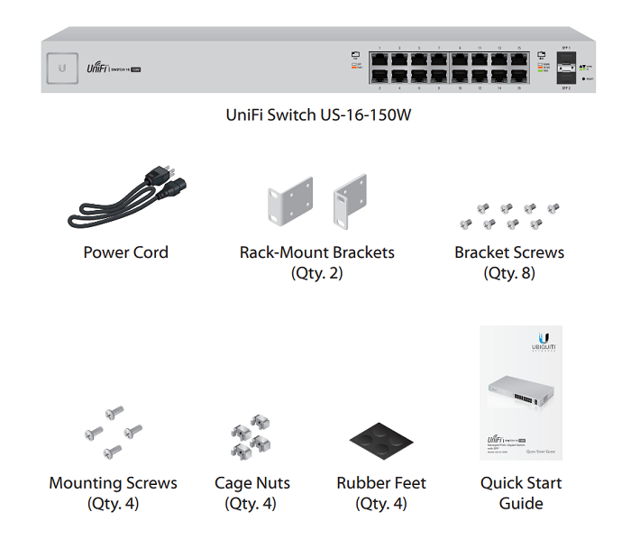 Thiết bị chuyển mạch - UniFi Switch16-Port 150W Thiết bị chuyển mạch - UniFi Switch16-Port 150W