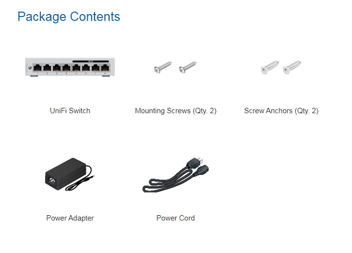 Thiết bị chuyển mạch UniFi Switch US-8-60W Thiết bị chuyển mạch UniFi Switch US-8-60W