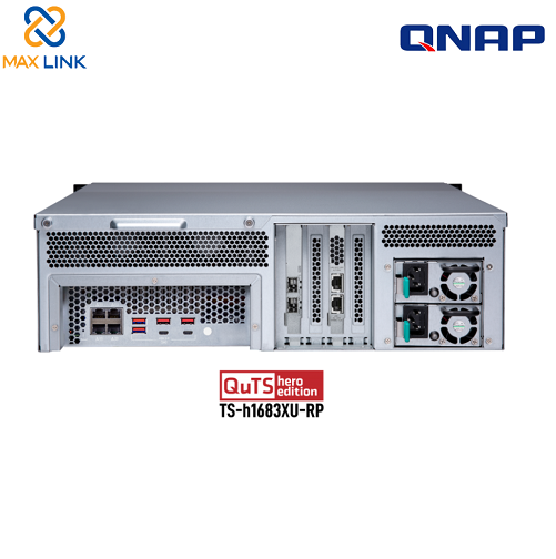 Thiết bị lưu trữ mạng NAS Qnap TS-h1683XU-RP-E2236-128G Thiết bị lưu trữ mạng NAS Qnap TS-h1683XU-RP-E2236-128G
