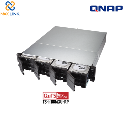 Thiết bị lưu trữ mạng NAS Qnap TS-h1886XU-RP-D1622-32G