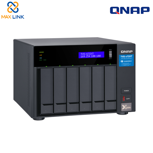 Thiết bị lưu trữ mạng NAS Qnap TVS-672XT-i3-8G Thiết bị lưu trữ mạng NAS Qnap TVS-672XT-i3-8G