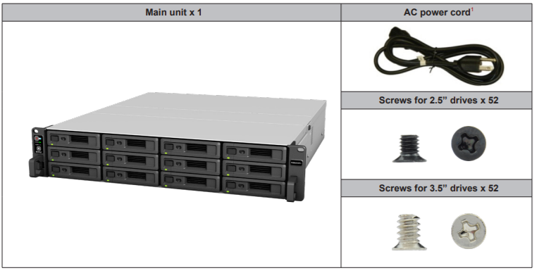 Thiết bị lưu trữ mạng NAS Synology RS2421RP+ Thiết bị lưu trữ mạng NAS Synology RS2421RP+