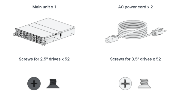 Thiết bị lưu trữ mạng NAS Synology RS2423RP+ Thiết bị lưu trữ mạng NAS Synology RS2423RP+
