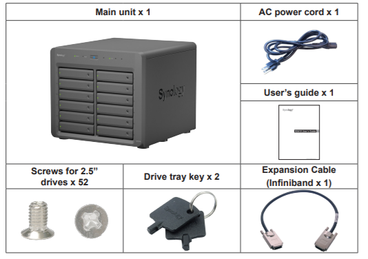 Thiết bị mở rộng NAS Synology DX1215II Thiết bị mở rộng NAS Synology DX1215II
