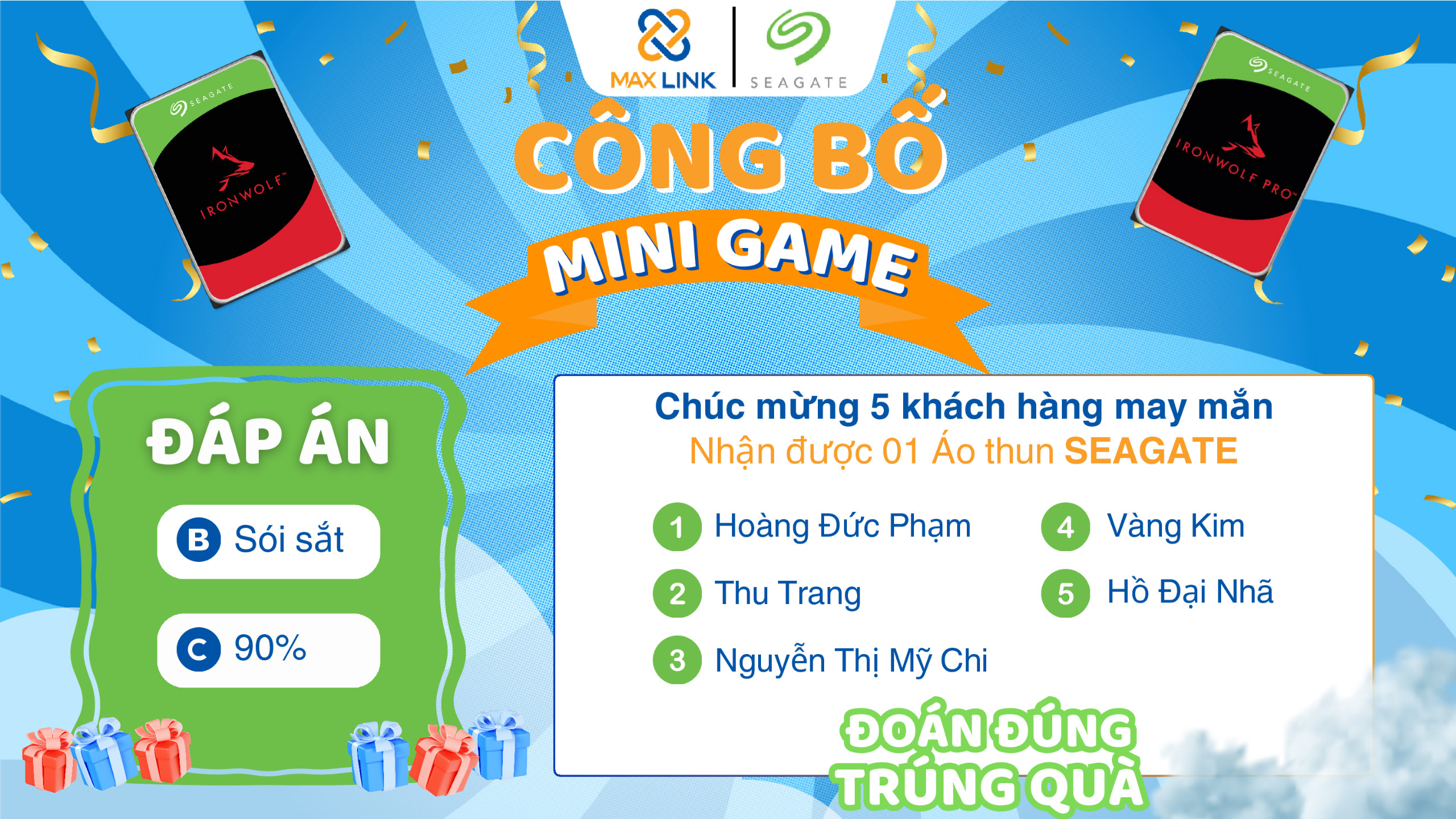 Thông Báo Kết Quả Minigame “Đoán Đúng Trúng Quà” Thông Báo Kết Quả Minigame “Đoán Đúng Trúng Quà”