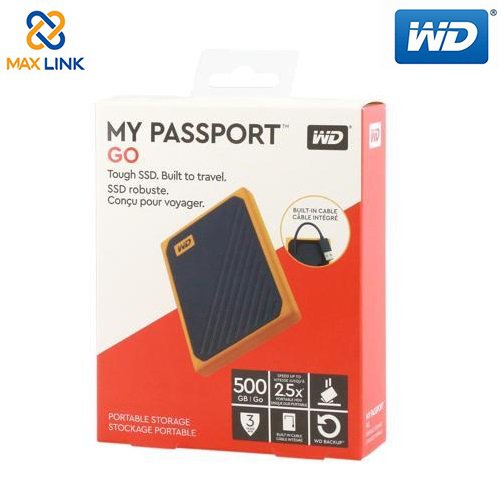 Ổ cứng di động WD My Passport GO 500GB Yellow WDBMCG5000ABT-WESN