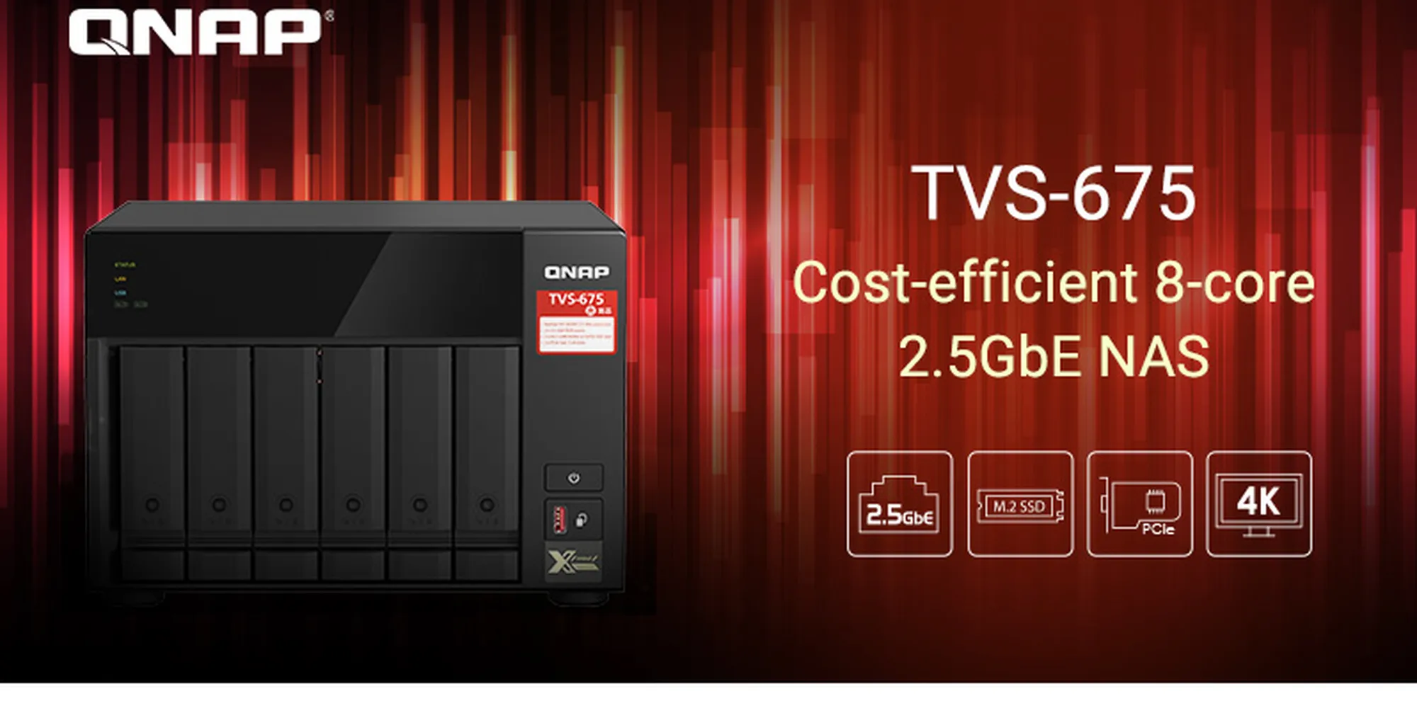 QNAP ra mắt NAS TVS-675 với CPU Zhaoxin 8-core và 4K HDMI Display