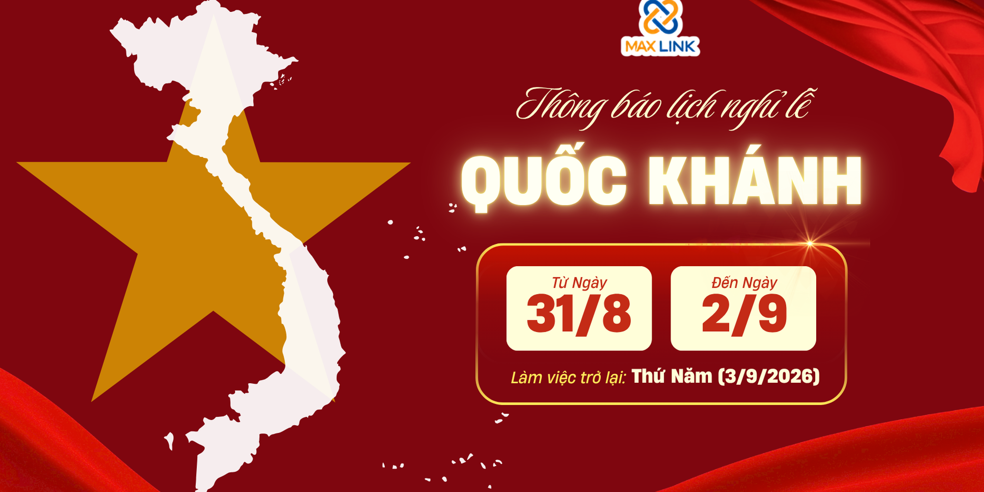 Thông Báo Nghỉ Lễ Quốc Khánh 02/09