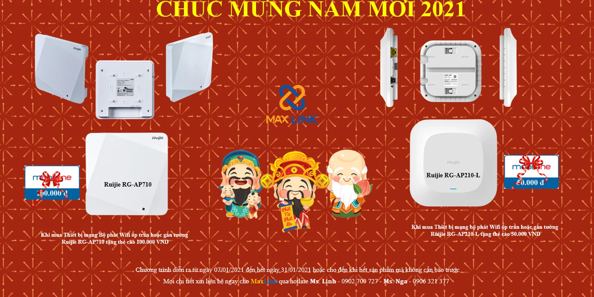 MAXLINK - CHÚC MỪNG NĂM MỚI CÙNG RUIJIE
