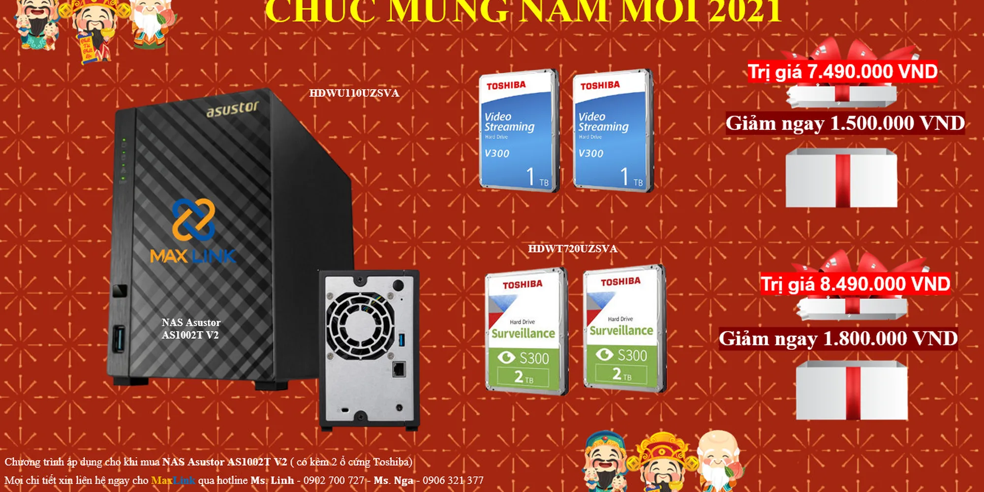 MAXLINK – Chúc Mừng Năm Mới cùng Asustor