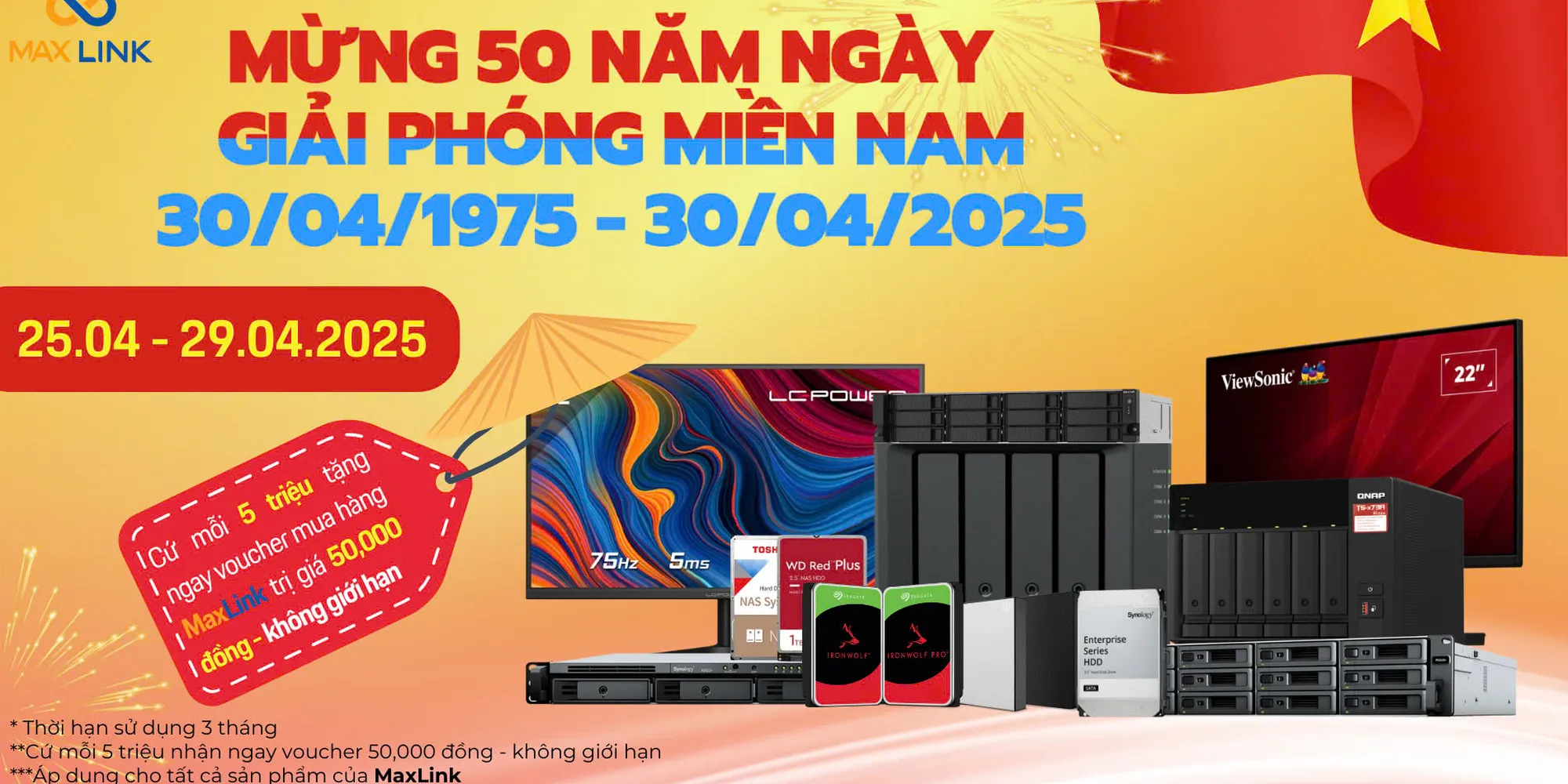 CTKM: “MỪNG 50 NĂM GIẢI PHÓNG MIỀN NAM 30/04/1975 - 30/04/2025”