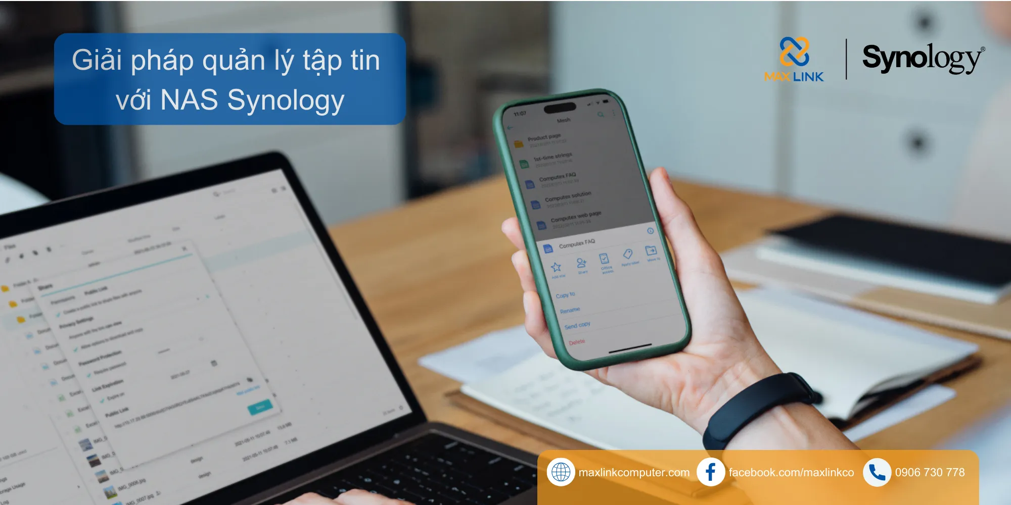 Giải pháp quản lý tập tin với NAS Synology