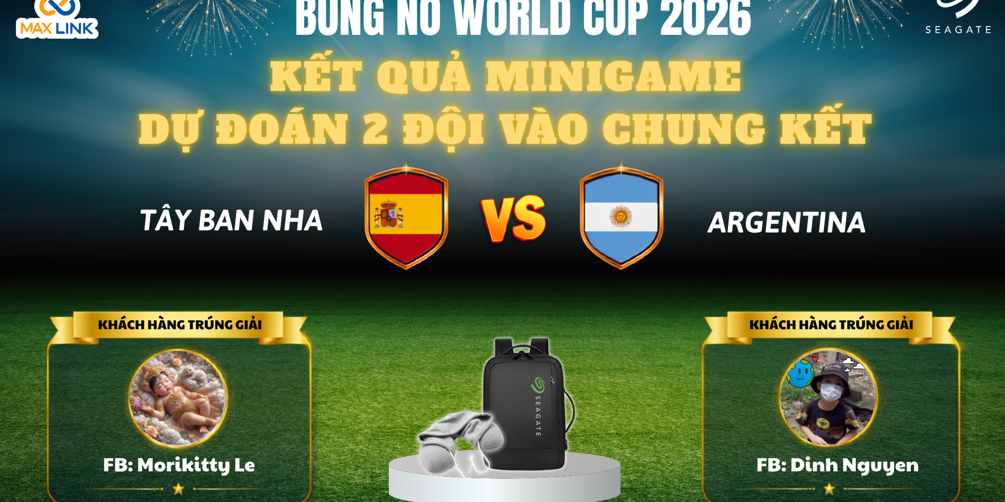 KẾT QUẢ MINIGAME DỰ ĐOÁN 2 ĐỘI VÀO CHUNG KẾT WORLD CUP