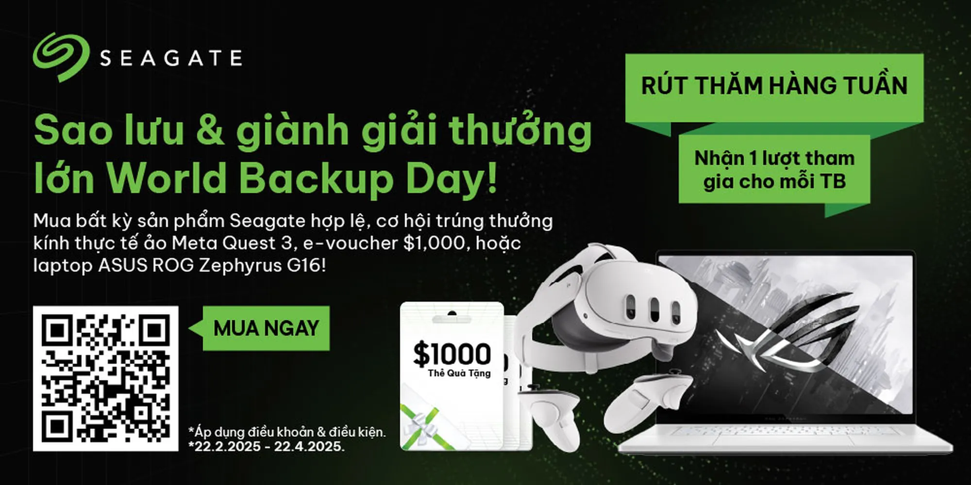 Sao Lưu & Giành Giải Thưởng Lớn World Backup Day