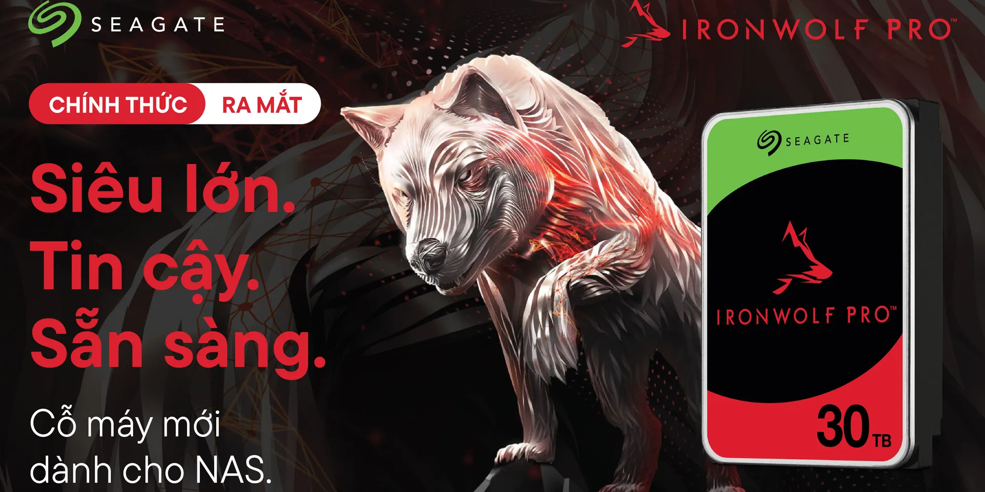 Seagate Cho Ra Mắt Ổ Cứng IronWolf Pro 30TB