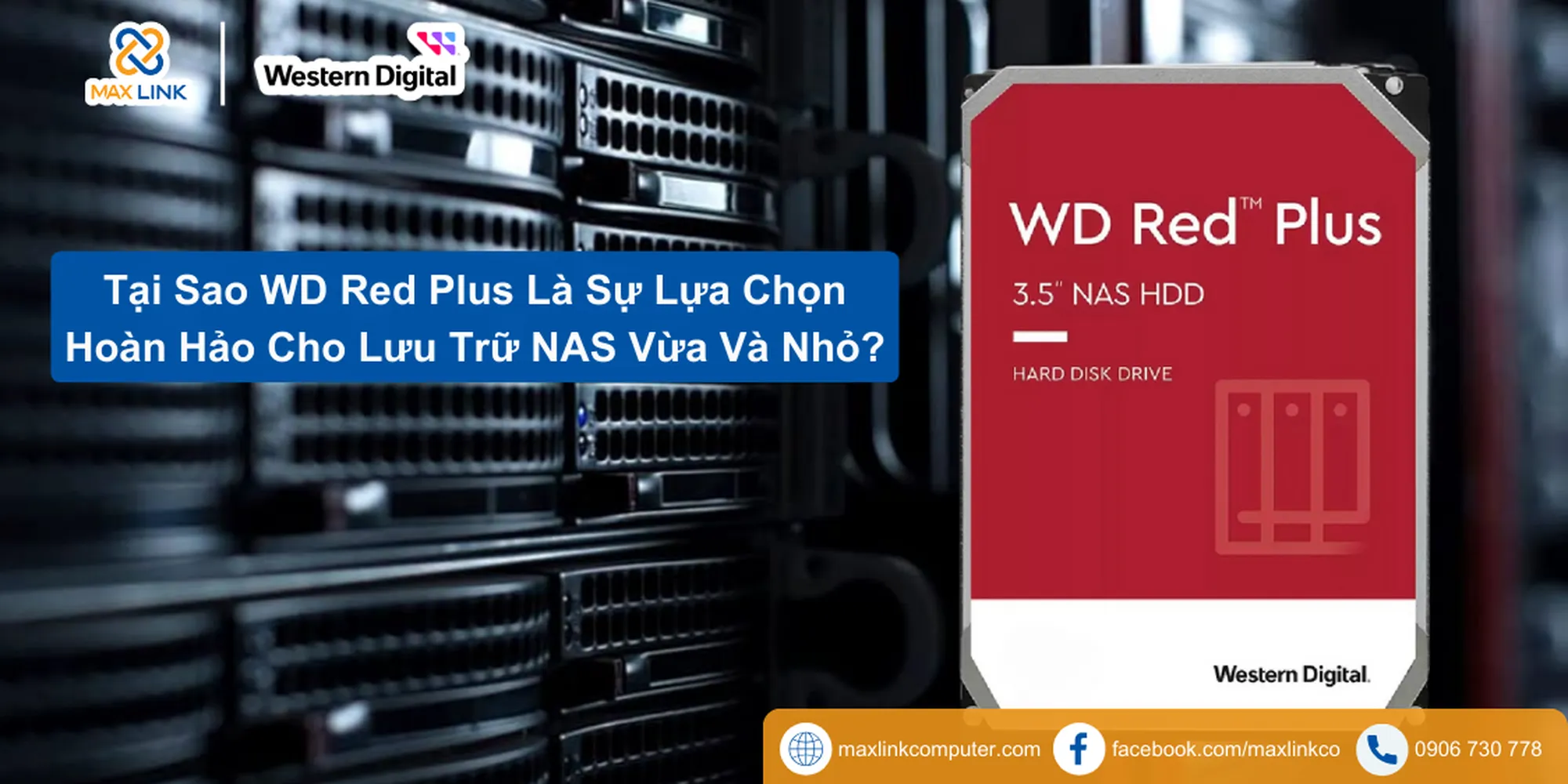 Tại Sao WD Red Plus Là Sự Lựa Chọn Hoàn Hảo Cho Lưu Trữ NAS Vừa Và Nhỏ?