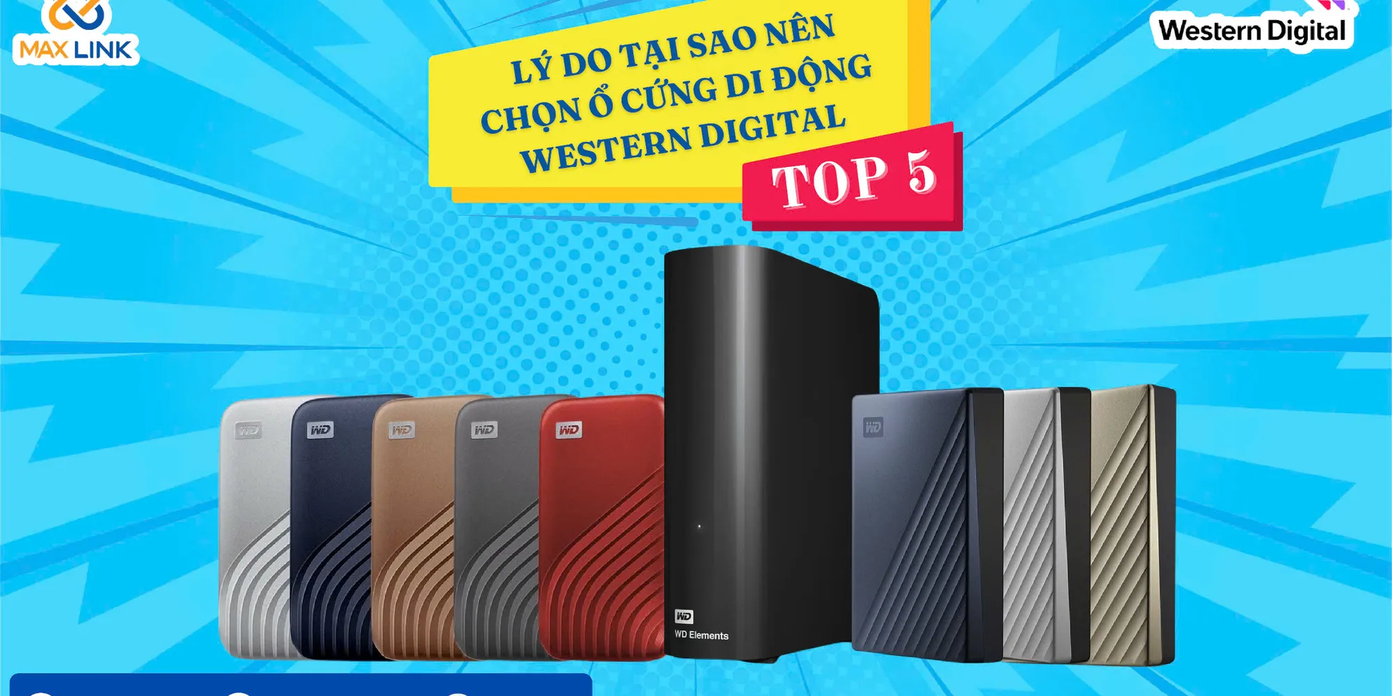 Top 5 Lý Do Tại Sao Nên Chọn Ổ Cứng Di Động Western Digital