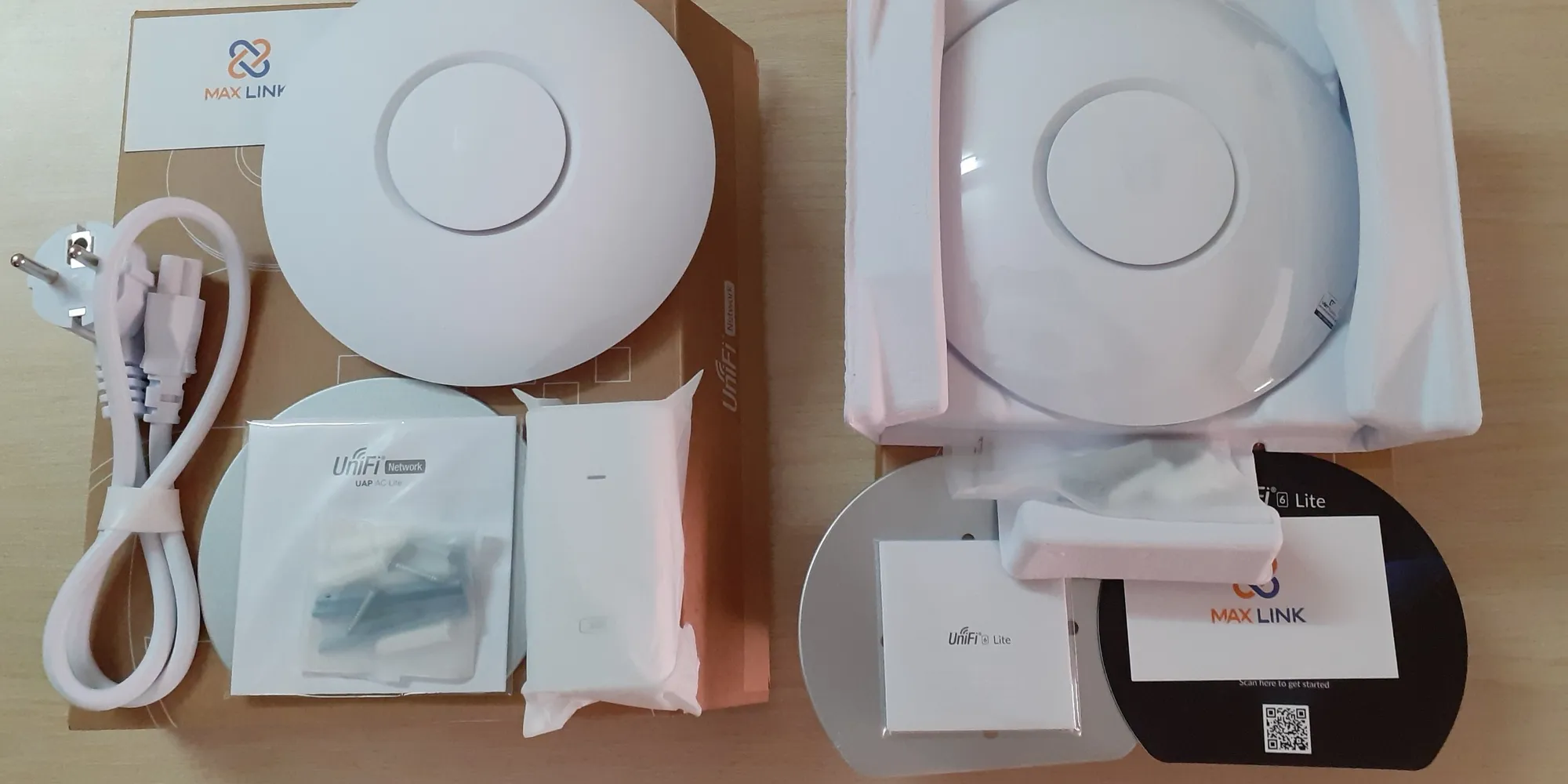 So sánh tính năng giữa 2 dòng UniFi Wifi: Thiết bị thu phát sóng WiFi - Ubiquiti UniFi UAP, AC Lite và Thiết bị thu phát sóng WiFi - Ubiquiti UniFi U6 Lite