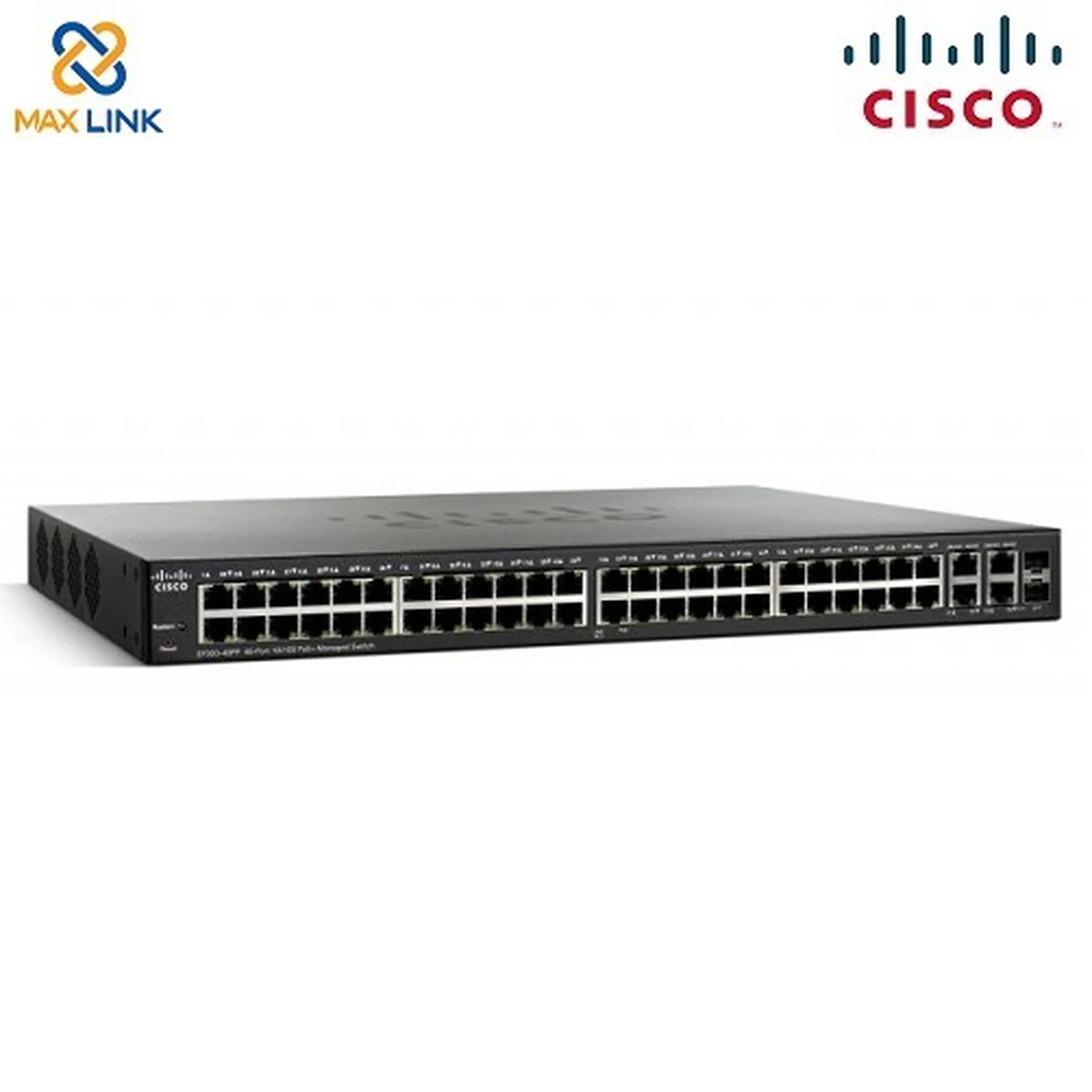 Cisco SF300-48PP 48-port 10/100 PoE+ Managed Switch w/Gig Uplinks