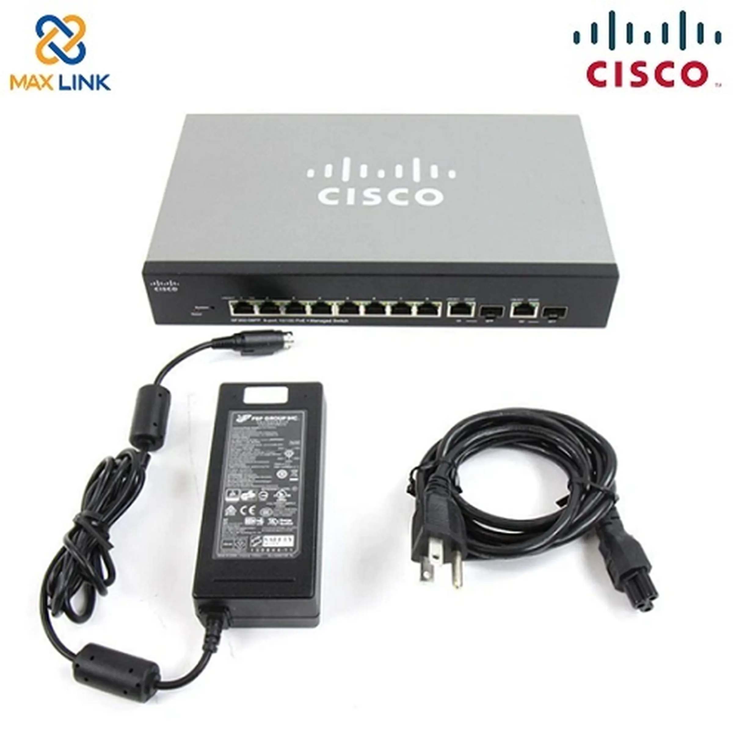 Cisco SF302-08PP 8-port 10/100 PoE+ Managed Switch