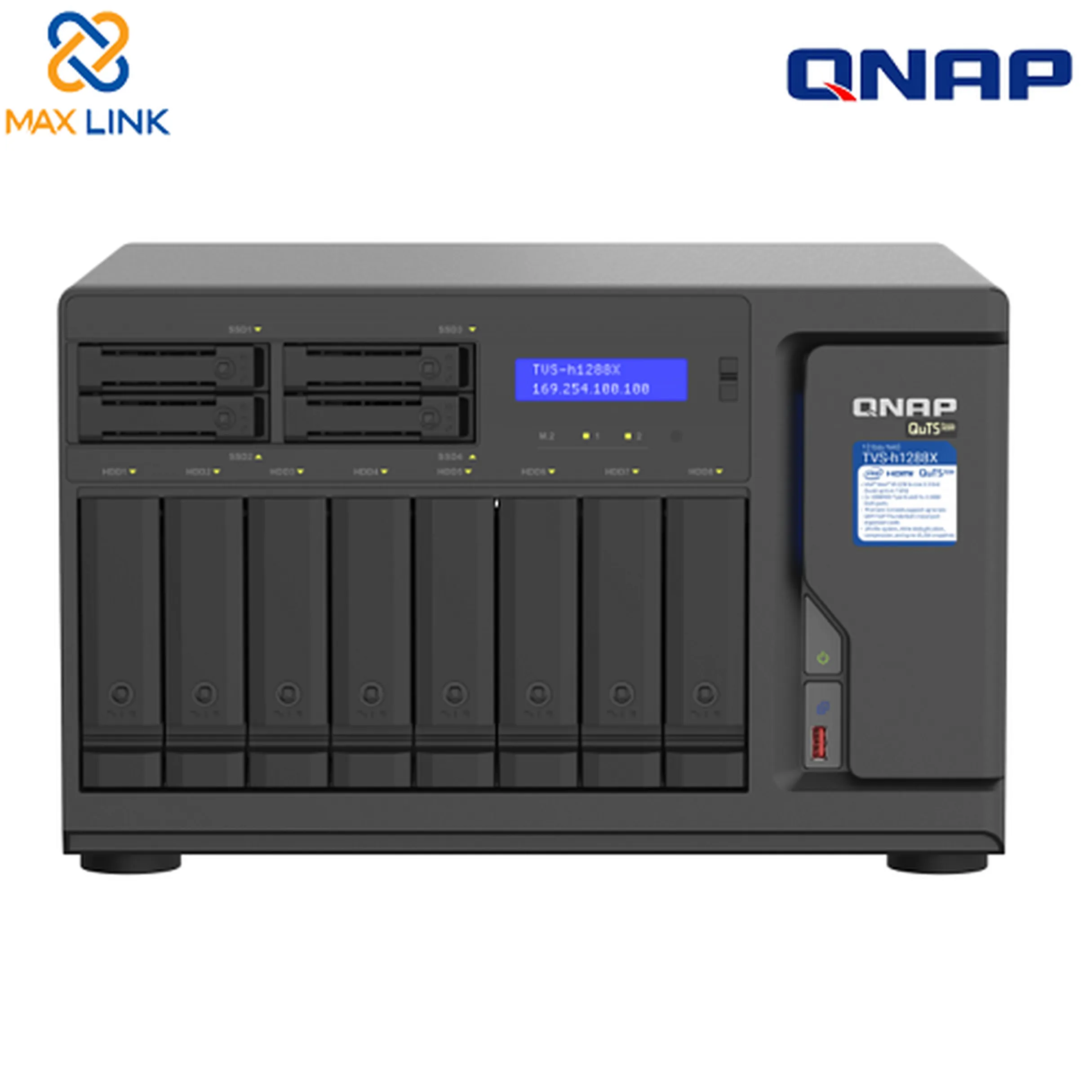 Thiết bị lưu trữ mạng NAS Qnap TVS-h1288X-W1250-16G
