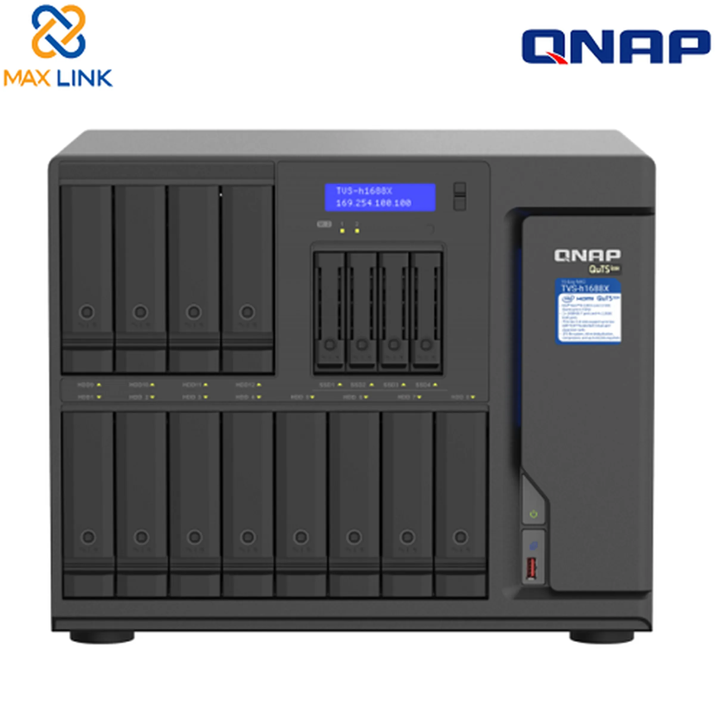 Thiết bị lưu trữ mạng NAS Qnap TVS-h1688X-W1250-32G