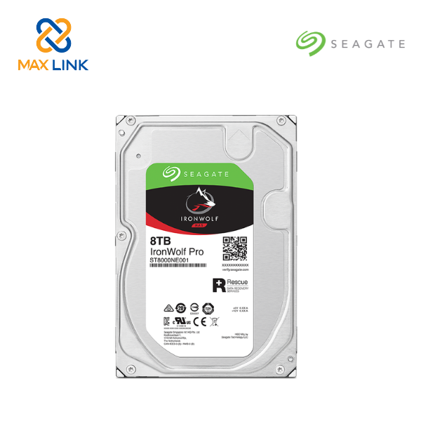 Ổ cứng HDD SEAGATE NAS IRONWOLF PRO 3.5 8TB ST8000VN002