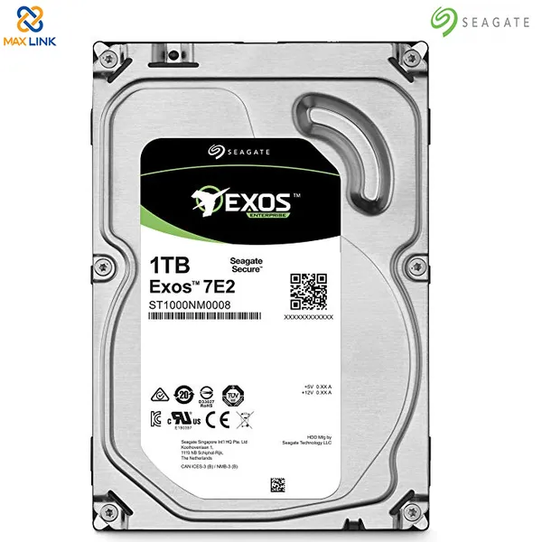 Ổ cứng SEAGATE HDD ENTERPRISE EXOS 3.5 SATA 7E2 512N ST1000NM0008