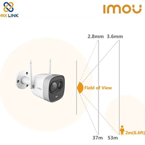 Camera wifi ngoài trời 2MP DAHUA IMOU New Bullet IPC-G26EP