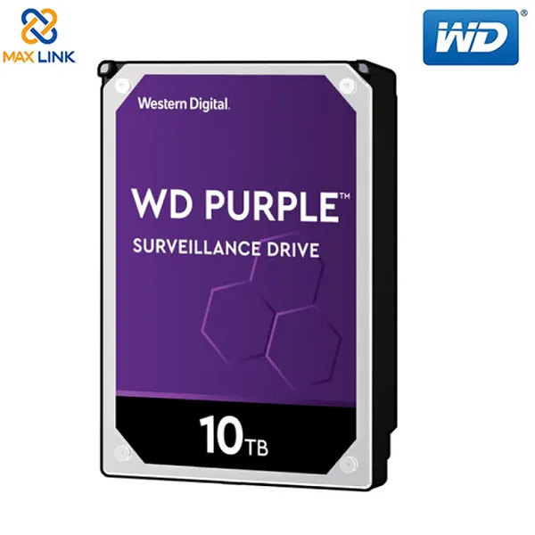 Ổ cứng HDD WD Purple 10Tb SATA3 7200rpm 256Mb WD102PURZ
