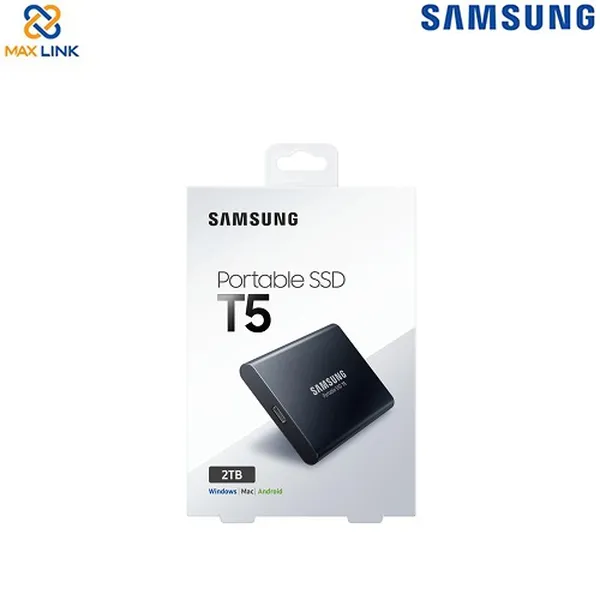 Ổ cứng SAMSUNG SSD T5 PORTABLE 2TB MU-PA2T0B/WW Black