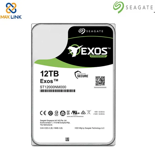 Ổ cứng Seagate Exos X14 HDD 512E 12TB 3.5 SATA 512E Format, 256MB cache, 7200rpm ST12000NM008