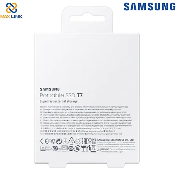 Ổ cứng SSD SAMSUNG T7 PORTABLE 1TB MU-PC1T0R/WW