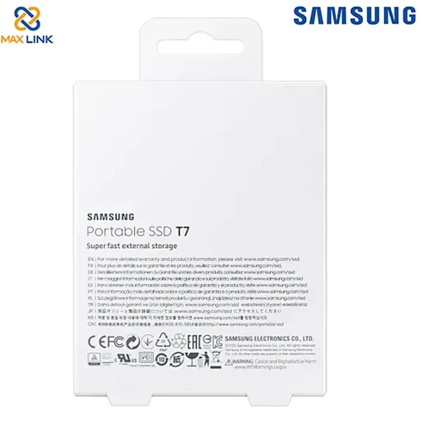 Ổ cứng SSD SAMSUNG T7 PORTABLE 2TB MU-PC2T0R/WW