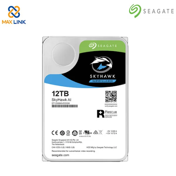 Ổ cứng Seagate SKYHAWK AI HDD 12TB ST12000VE0008