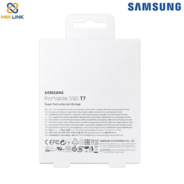 Ổ cứng SSD SAMSUNG T7 PORTABLE Gray 500GB MU-PC500T/WW