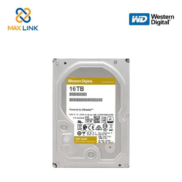 Ổ cứng HDD Western Digital Gold 16TB 3.5" SATA 3 WD161KRYZ