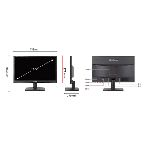 Màn hình máy tính LCD Viewsonic VA1903-H 19inch 