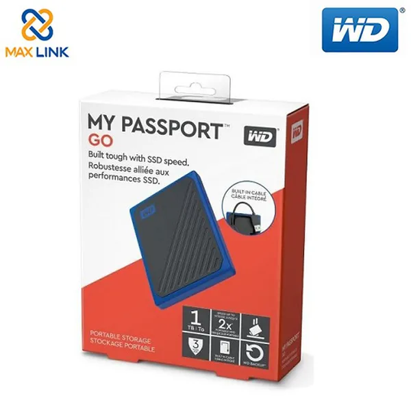Ổ cứng di động WD My Passport GO 1TB Blue WDBMCG0010BBT-WESN