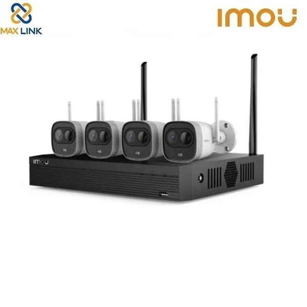 Bộ Kit Camera Wifi 2MP (1 đầu ghi + 4 camera) DAHUA IMOU Wireless Security System KIT/NVR1104HS-W-S2/4-G26E