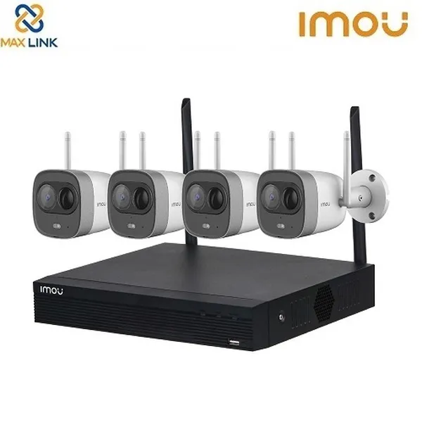 Bộ Kit Camera Wifi 2MP (1 đầu ghi + 4 camera) DAHUA IMOU Wireless Security System KIT/NVR1104HS-W-S2/4-G26E