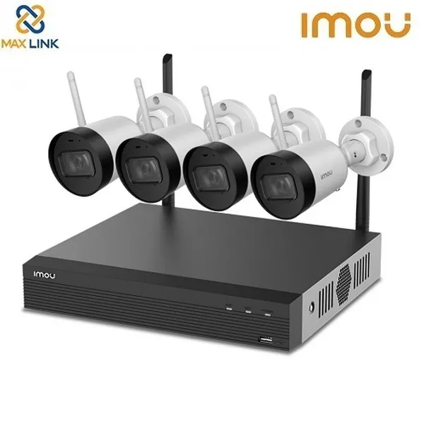 Bộ Kit Camera Wifi 2MP (1 đầu ghi + 4 camera) DAHUA IMOU Wireless Security System KIT/NVR1104HS-W-S2/4-G22