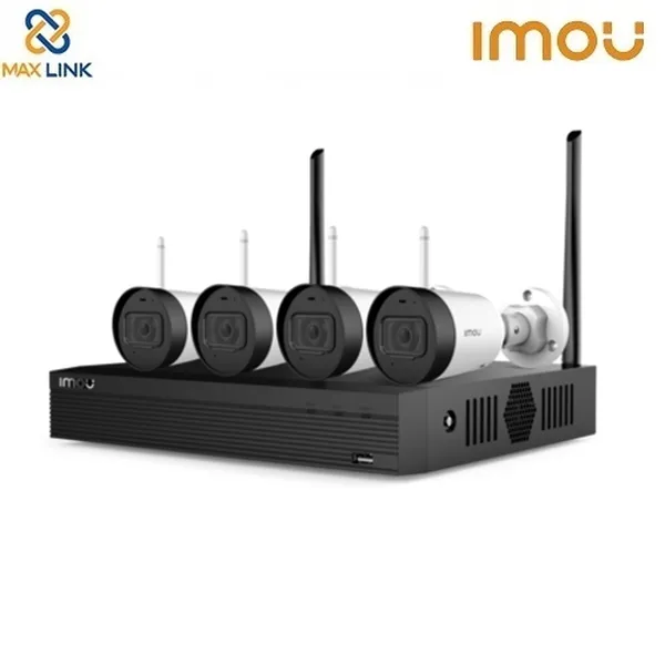 Bộ Kit Camera Wifi 2MP (1 đầu ghi + 4 camera) DAHUA IMOU Wireless Security System KIT/NVR1104HS-W-S2/4-G22