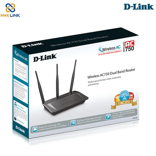 Bộ phát sóng Wi-Fi không dây dành cho giải trí đa phương tiện DIR-809