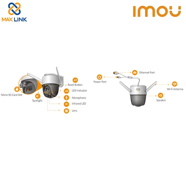 Camera PTZ ngoài trời 2MP DAHUA IMOU Cruiser PTZ IPC-S22FP