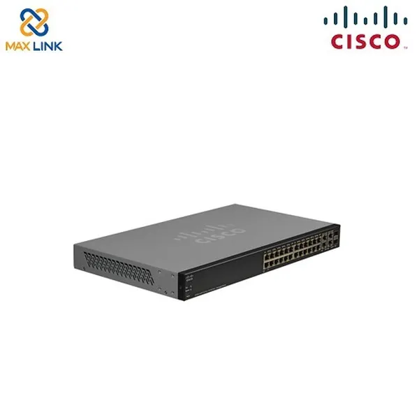 Cisco SF300-24PP 24-port 10/100 PoE+ Managed Switch w/Gig Uplinks