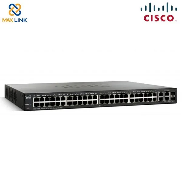Cisco SF300-48PP 48-port 10/100 PoE+ Managed Switch w/Gig Uplinks