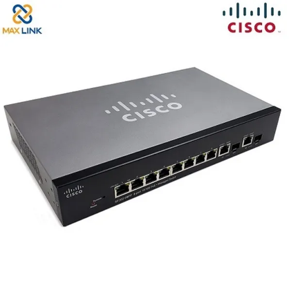 Cisco SF302-08MPP 8-port 10/100 Max PoE+ Managed Switch